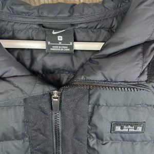 Nike | Jackets u0026 Coats | Down Fill M Nike Lightweight Zippered Puffer Jacket  Black Hooded Lebron James | Poshmark
